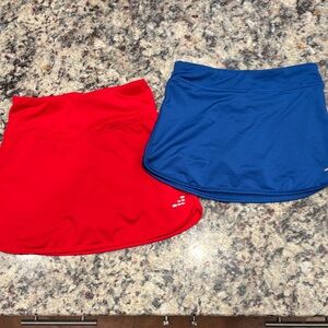BCG Girls Red and Blue Mini Skort Duo